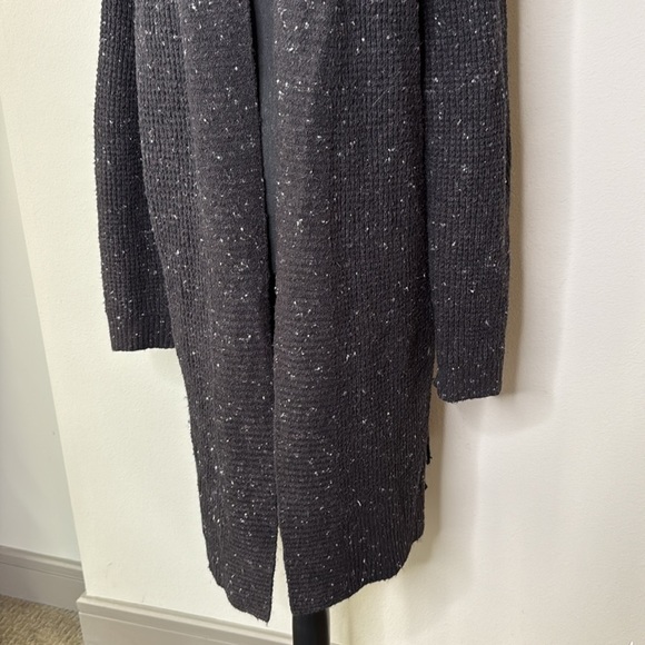 Old Navy Knit Long Open Front Cardigan Sweater in Black Women's Size XL - Picture 3 of 7